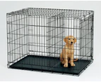 42" X-Large Collapsible Dog Crate Pet Cage with Divider