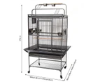 Flyline Grey Palace Play Top Bird Cage Parrot Aviary