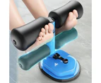 Home Gym Portable Suction Cup Equipment Pink/Blue Pull Up Push Up Sit Up Crunch Tool Exercise Fitness - Blue