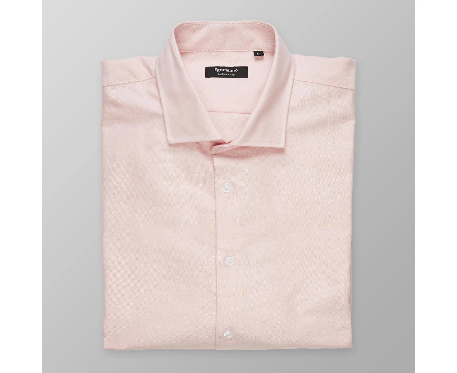 Mens Cotton Shirt Business Dress Casual Formal Regular Standard Size Shirts - Christiano Pink