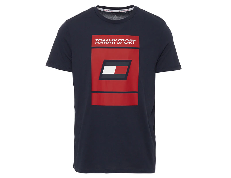 Tommy Hilfiger Men's Graphic Tee 2 / T-Shirt / Tshirt - Sport Navy