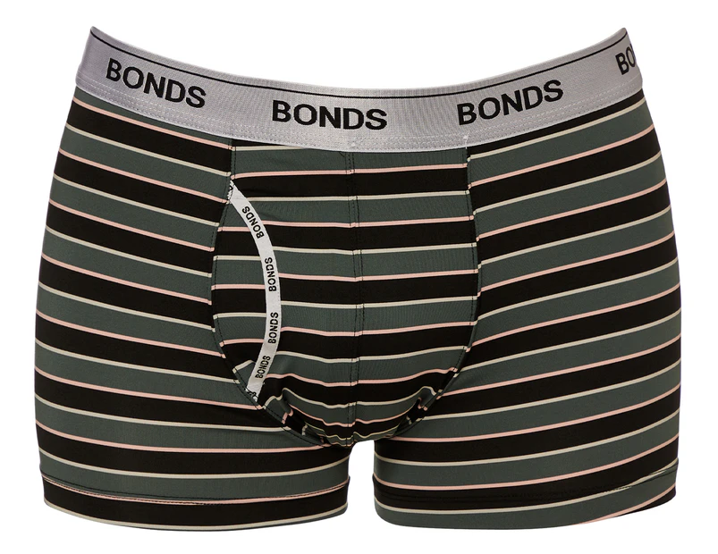 Bonds Men's Guyfront Microfibre Trunks - Stripe