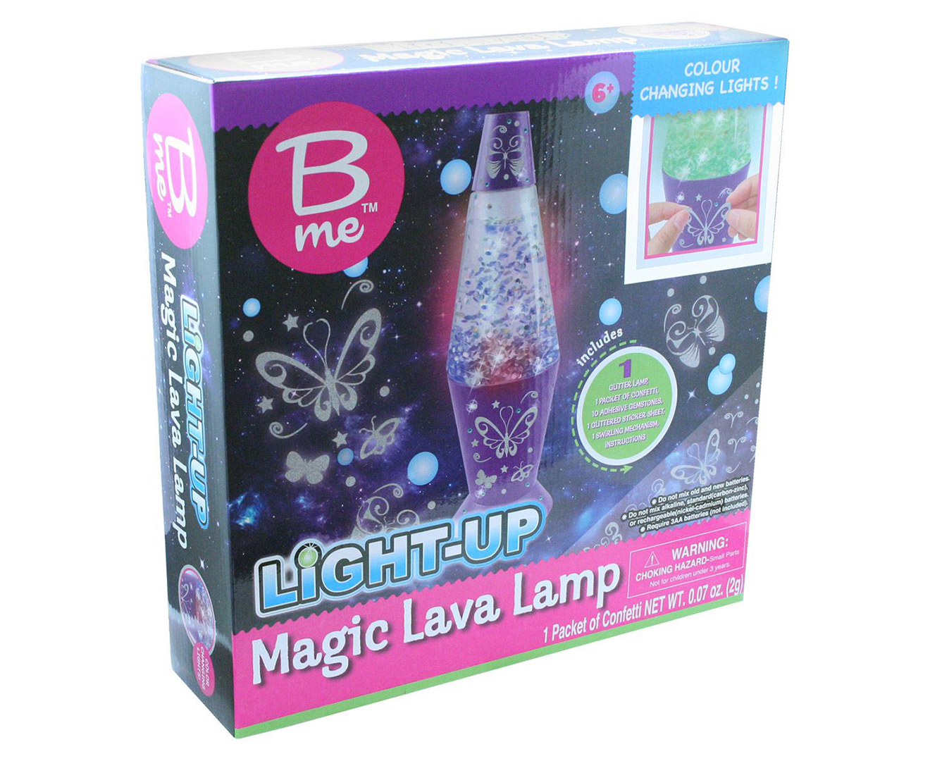 b me magic glitter lava lamp