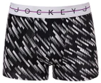 Jockey Men's NYC Printed Trunks - Black/White/Purple