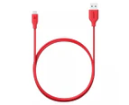 Anker 1.8m PowerLine Micro-USB to USB Charging Cable - Red