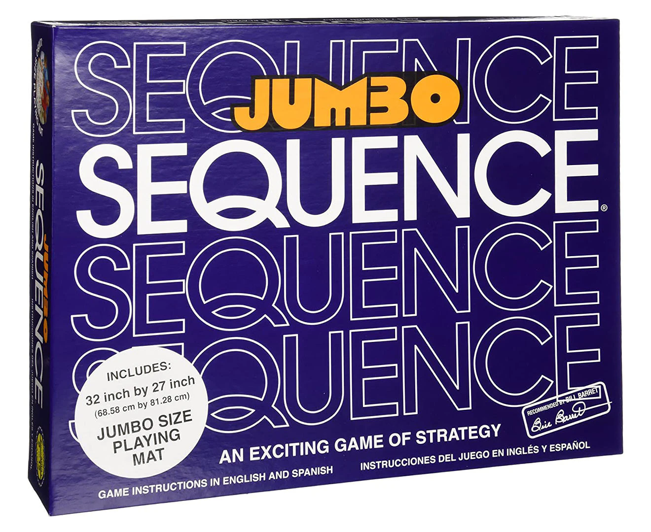 Crown & Andrews Sequence Jumbo Strategy Board/Card Game Box w/ Playmat 5y+