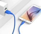 Anker 0.9m PowerLine Micro-USB to USB Charging Cable - Blue