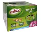 Sabco Compact Spin Mop Set with 2 x Bonus Refills 2