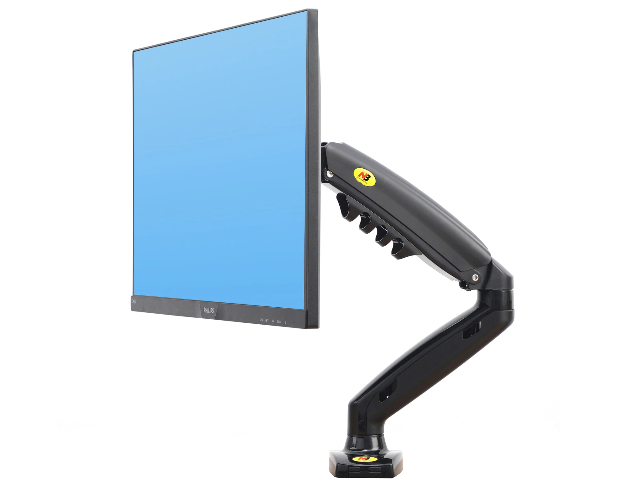 Upgraded Model F80 - Gas Strut Desktop Monitor Mount 2-9kg