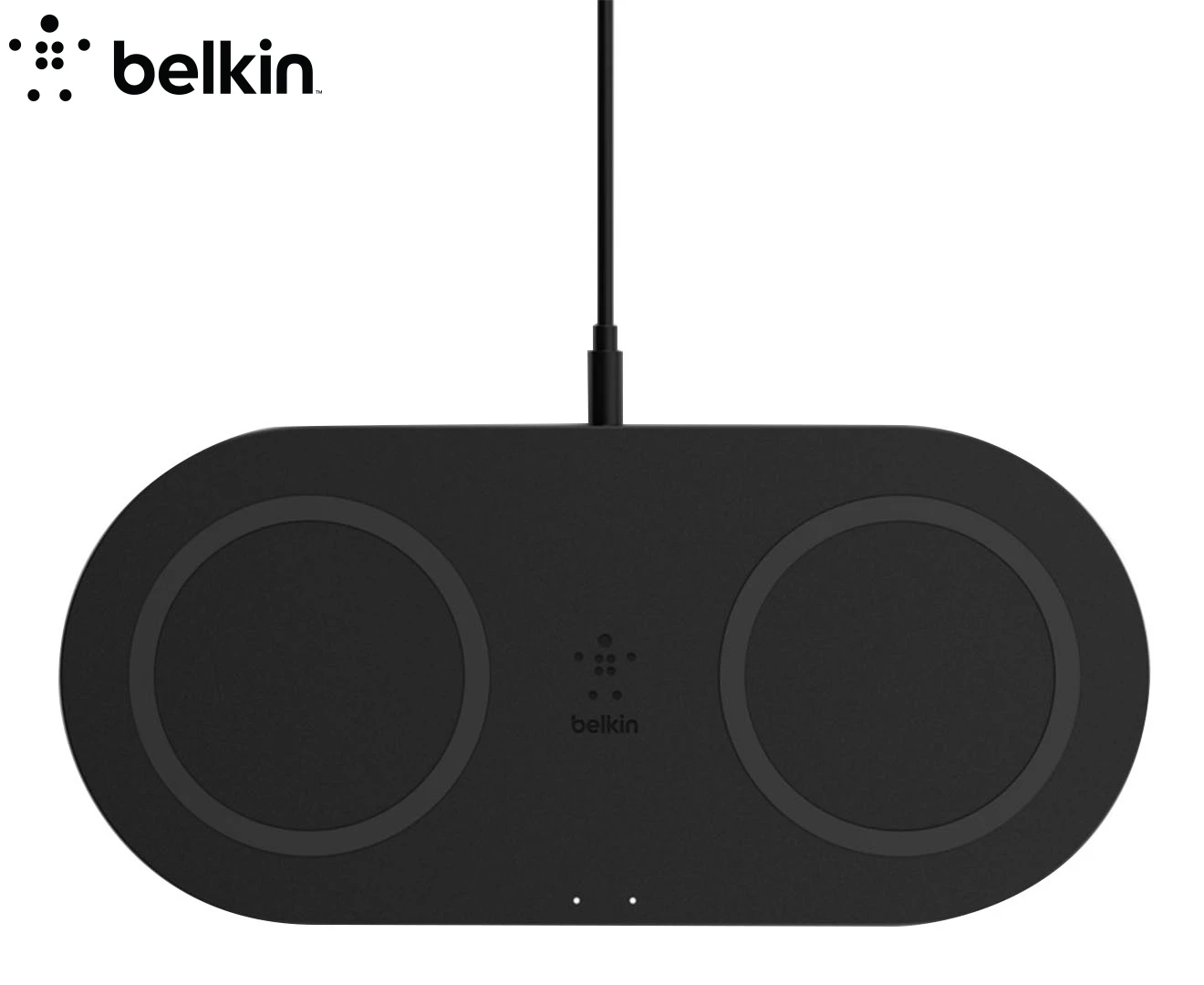 Belkin 10W Dual Qi Wireless Charging Pad Charger for iPhone 11/Samsung S10 Black