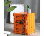 Urban Style Metallic Retro Container Alike Bedside Table Storage Cabinet Home Office Furniture - RIGHT - Green