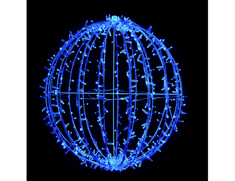 3D Sparkle Ball String Light 35cm Blue - Blue