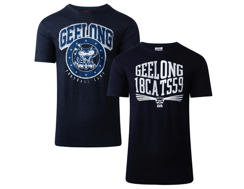 Geelong Cats Mens T-Shirts 2 Pack