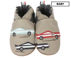 Robeez Baby Boys' Race You Slip-On Shoes - Beige