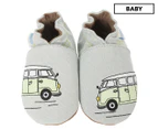 Robeez Baby Boys' Beep Beep Slip-On Shoes - Grey