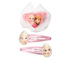 2 x 3pk Frozen II Kids' Hair Tie & Clips Set