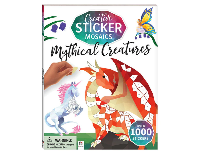 Hinkler Creative Sticker Mosaics: Mythical Creatures Book