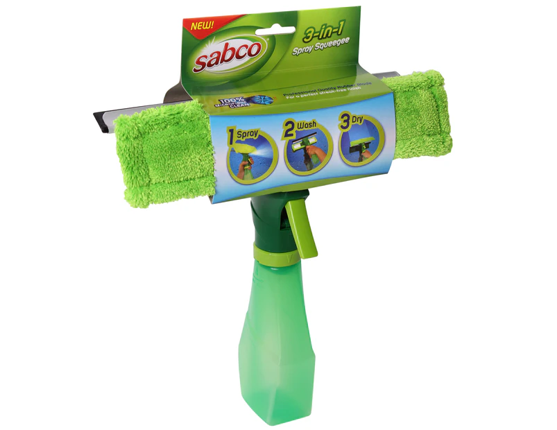 Sabco 3-in-1 Spray Squeegee - Green