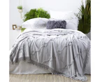 Park avenue Moroccan 100% Cotton Chenille Vintage washed Tufted Bed Cover set - Dove