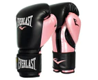Everlast Women's 12oz Powerlock Training Glove - Black/Pink Metallic