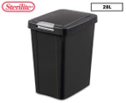 Sterilite 28L Touch-Top Wastebasket - Black