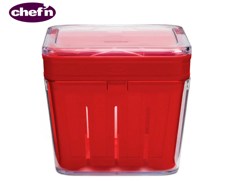 Chef'n 1.2L Bramble Berry Basket - Red/Clear