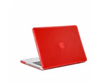WIWU Crystal Case New Laptop Case Hard Protective Shell For Apple MacBook 16 Pro A2141-Dark Red