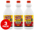 3 x 750mL White King Original Bleach Lemon