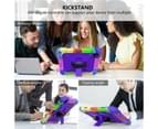 WIWU Rainbow iPad Case Hybrid Armor Kickstand Hard Cover With Pencil Holder For iPad Pro 11 2018/2020-Rainbow&Purple 6