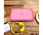 WIWU HY Laptop Case Hard Plastic Skin Protective Cover For Apple MacBook 12 Retina A1534/A1931-Rose Red