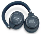 JBL Live 650BTNC Wireless Over-Ear Noise-Cancelling Headphones - Blue