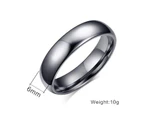 Tungsten Ring for  Men  and Women 6mm