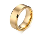 Tungsten Gold Wedding  Ring for Him