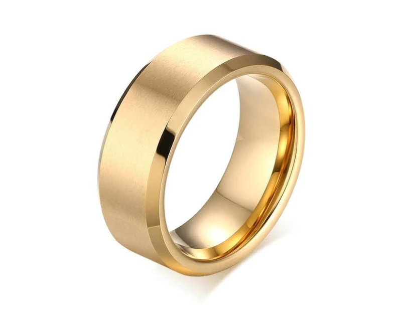 Tungsten Gold Wedding  Ring for Him