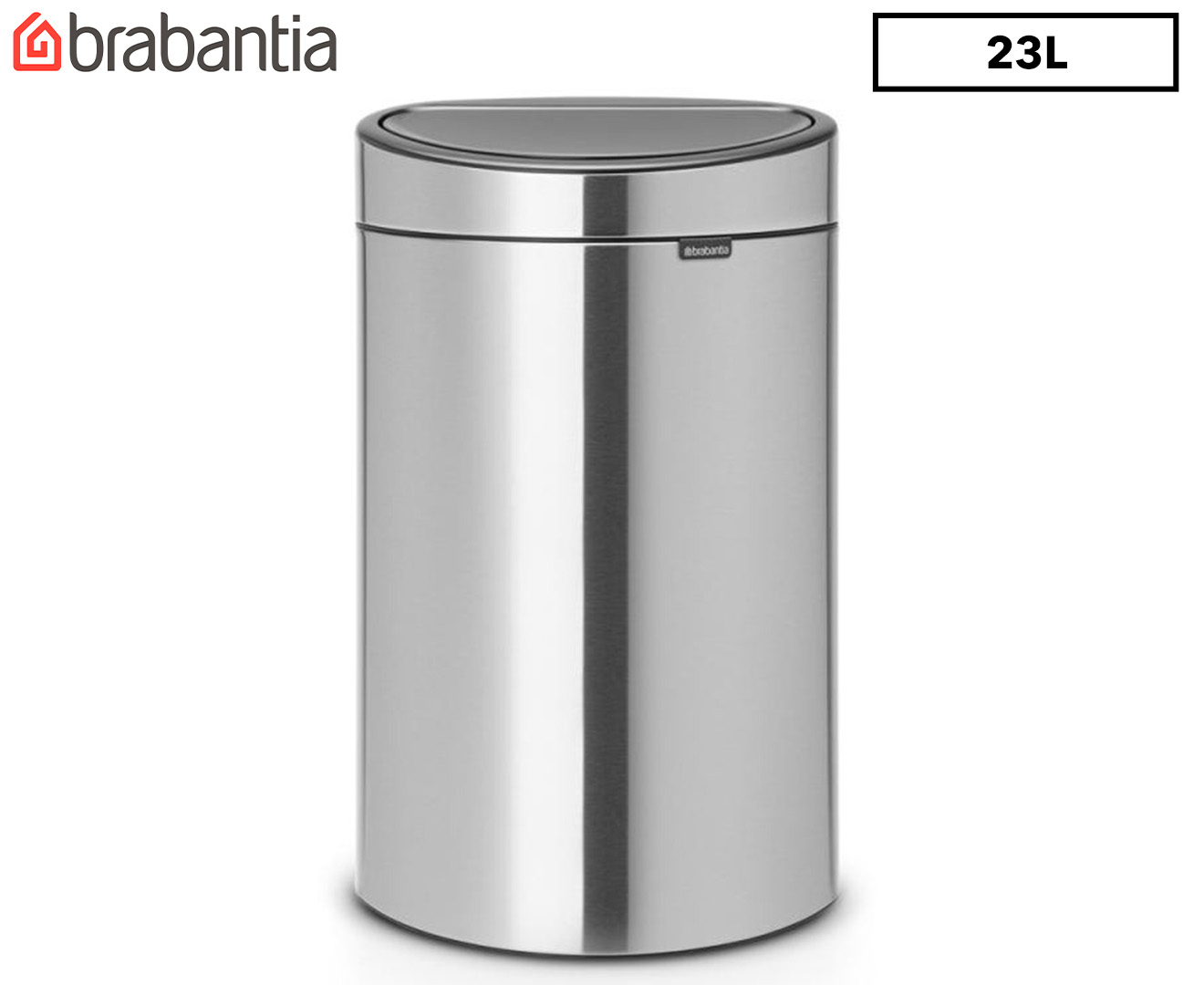 Yarebest 2 Liter Mini Desktop Waste Bin with Push Lid Bathroom Dustbin Grey 