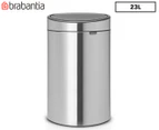 Brabantia 10/23L Touch Flatback Twin Bin (Recycling w/ Inner Buckets 10L & 23L)