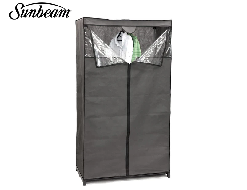 Sunbeam 63-Inch Storage Wardrobe - Grey