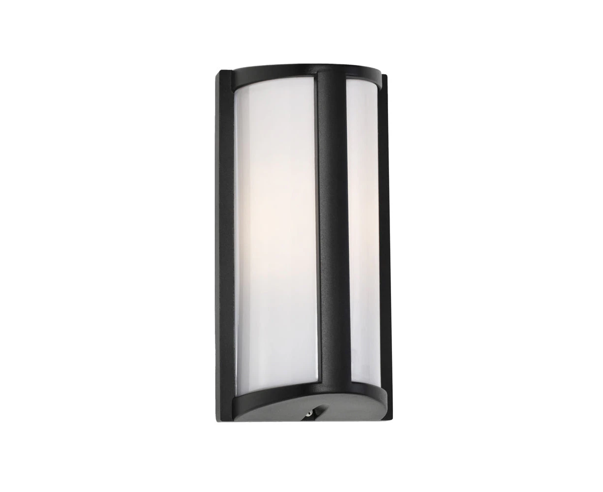 Cougar REGINA - Modern Exterior Flush Wall Light IP44 - Black