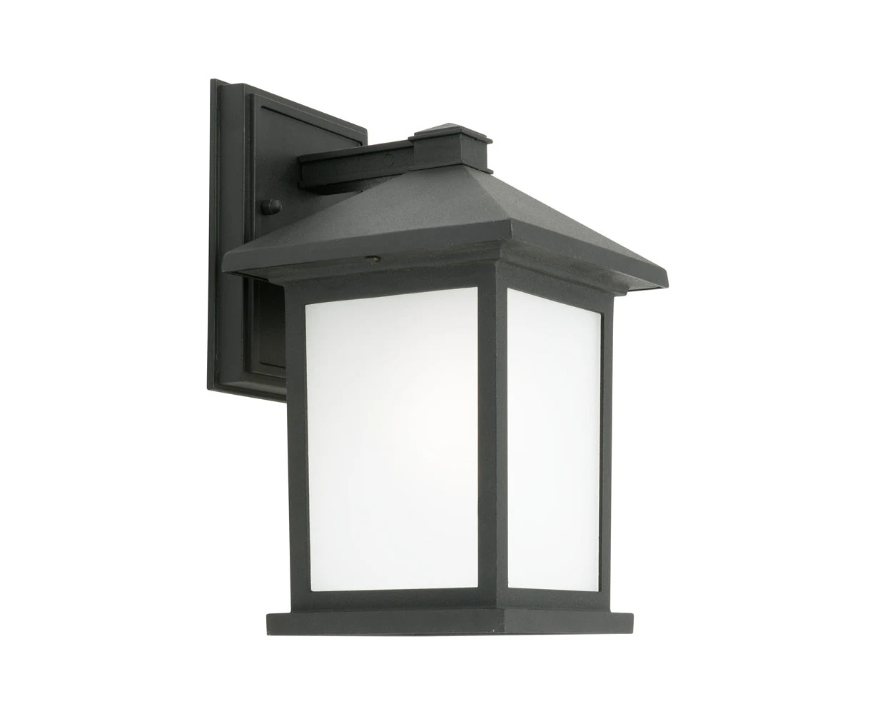 Cougar PLYMOUTH - Modern Exterior Wall Coachlight IP43 - Black