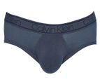 Calvin Klein Men's Bamboo Comfort Hip Briefs 3-Pack - Silver Lake/Monument/Blue Grey