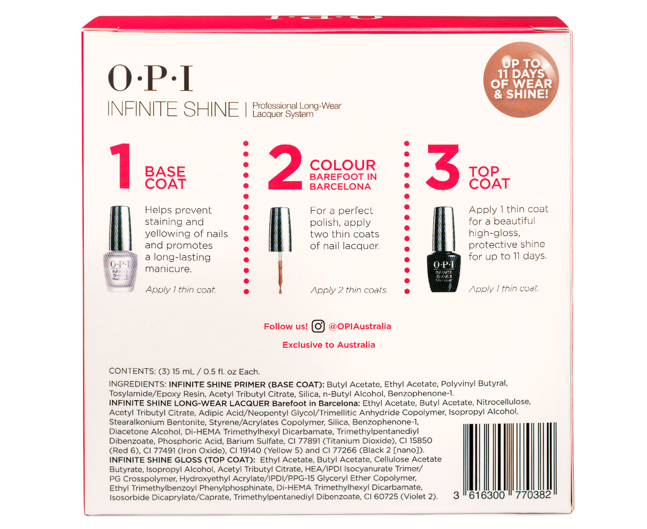 Opi Infinite Shine The Beauty Neutrals Gift Set Barefoot In Barcelona Catch Com Au