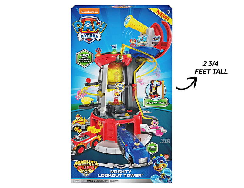Paw Patrol Mighty Pups Mighty Lookout Tower Playset
