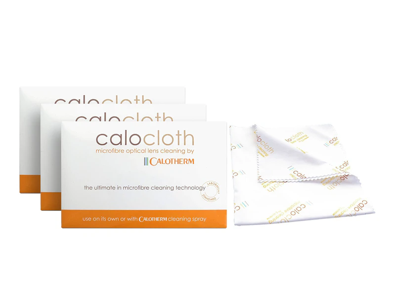 3 x Calotherm Calocloth Microfibre Optical Lens Cleaning Cloth
