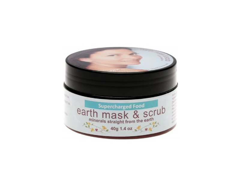 Supercharged Food Diatomaceous Earth and Lightning Ridge Mask & Scrub 40 g
