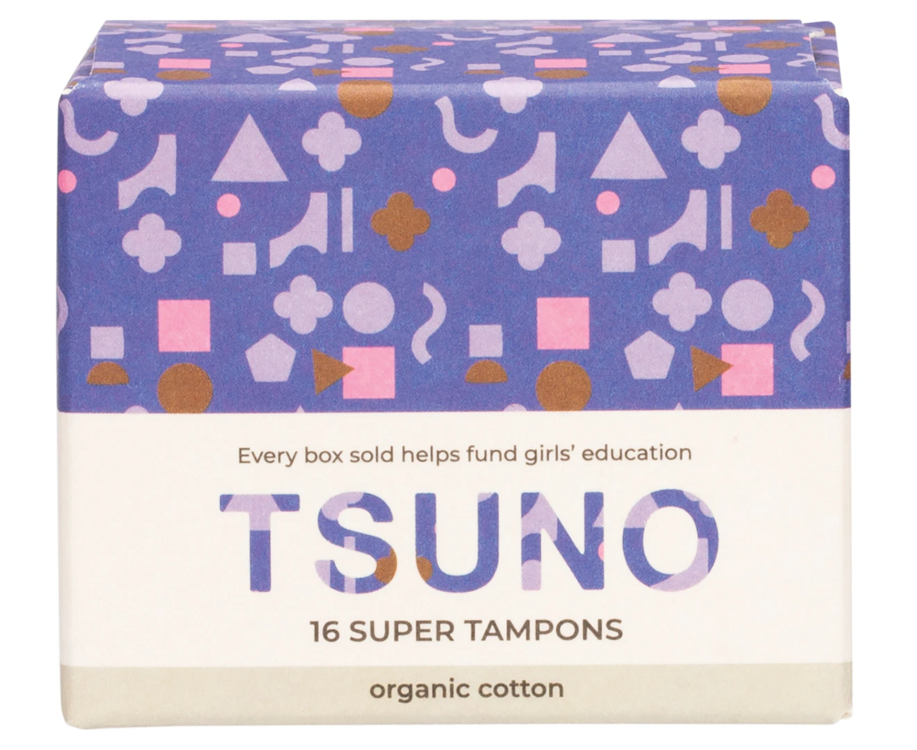 Tsuno Natural & Organic Cotton Tampons Super 16pk