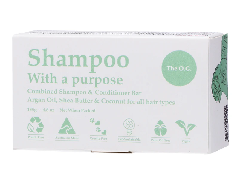 Shampoo With A Purpose The O.G. Shampoo & Conditioner Bar 135g