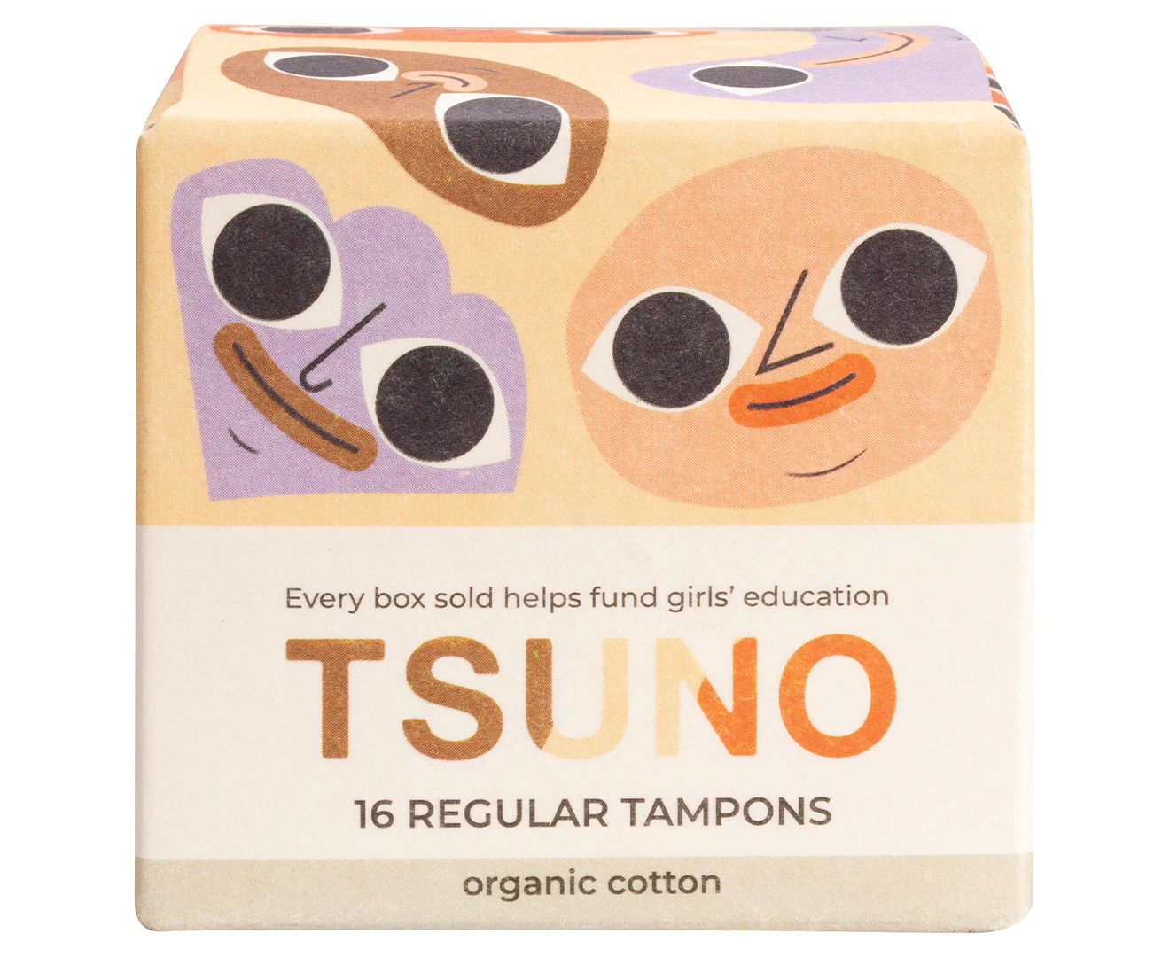 Tsuno Natural & Organic Cotton Tampons Regular 16 pk