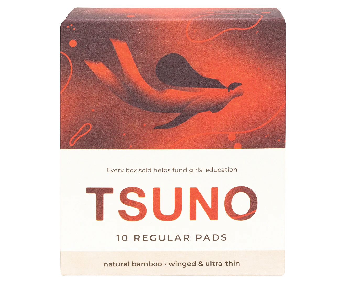 Tsuno Natural Bamboo Pads Regular (Winged & Ultra Thin) 10 pk