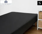 Logan & Mason Platinum 400TC Single Bed XL Mega Fitted Sheet - Granite