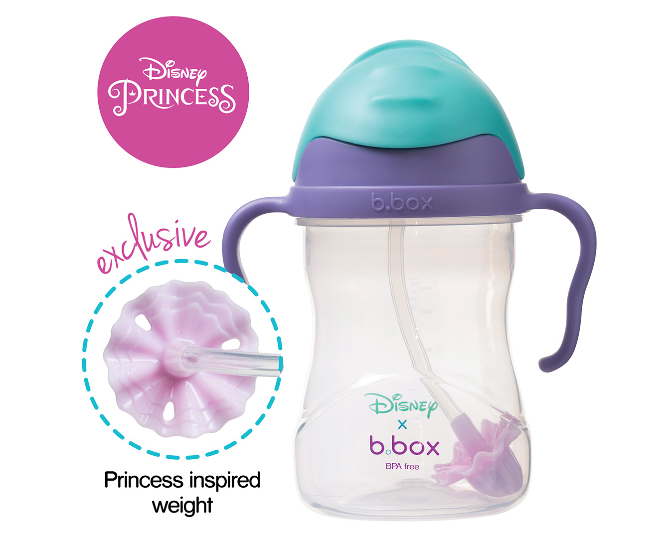 B.box Sippy Cup 240ml - Purple / Aqua | Catch.co.nz